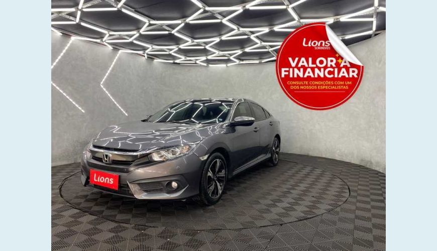 HONDA CIVIC EXL 2.0 I-VTEC FLEX AUT. 4P - CINZA - 2019 Foto 1 (Grande)