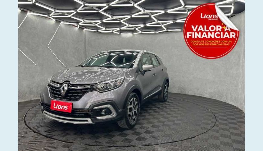 RENAULT CAPTUR INTENSE 1.3 TURBO FLEX AUT. 4P - CINZA - 2022 Foto 1 (Grande)