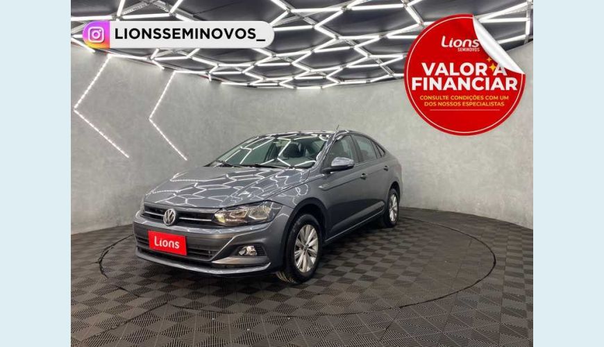 VOLKSWAGEN VIRTUS COMFORTLINE 1.0 TSI FLEX AUT. 4P - CINZA - 2021 Foto 1 (Grande)