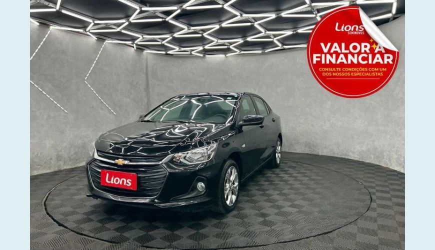 CHEVROLET ONIX PLUS LTZ 1.0 TURBO FLEX AUT. 4P - PRETO - 2023 Foto 1 (Grande)