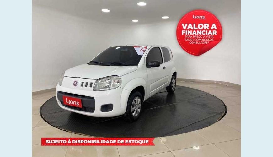 FIAT UNO VIVACE COLLEGE 1.0 8V FLEX MANUAL 4P - BRANCO - 2014 Foto 1 (Grande)