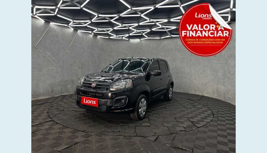 FIAT UNO ATTRACTIVE 1.0 FLEX MANUAL 4P - PRETO - 2021 Foto 1 (Grande)