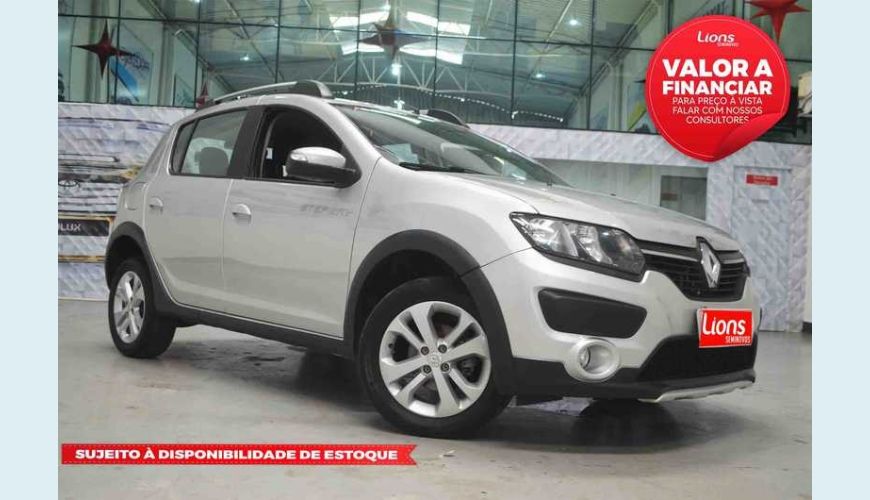 RENAULT SANDERO STEPWAY 1.6 16V FLEX MANUAL 4P - PRATA - 2017 Foto 1 (Grande)