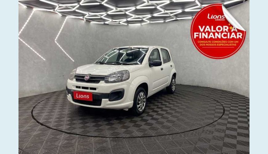 FIAT UNO ATTRACTIVE 1.0 8V FLEX MANUAL 4P - BRANCO - 2020 Foto 1 (Grande)