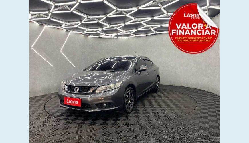 HONDA CIVIC LXR 2.0 I-VTEC FLEX AUT. 4P - CINZA - 2016 Foto 1 (Grande)