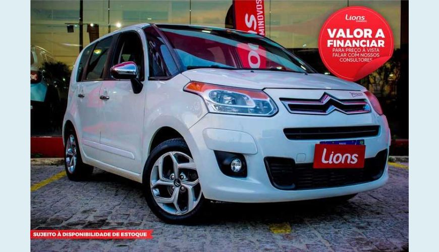 CITROËN C3 PICASSO GLX BVA 1.6 16V FLEX AUT. 4P - BRANCO - 2013 Foto 1 (Grande)