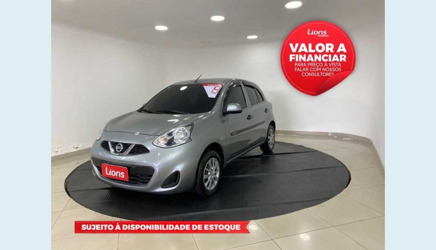 NISSAN MARCH 1.0 12V FLEX MANUAL 4P - CINZA - 2019 Foto 1 (Grande)