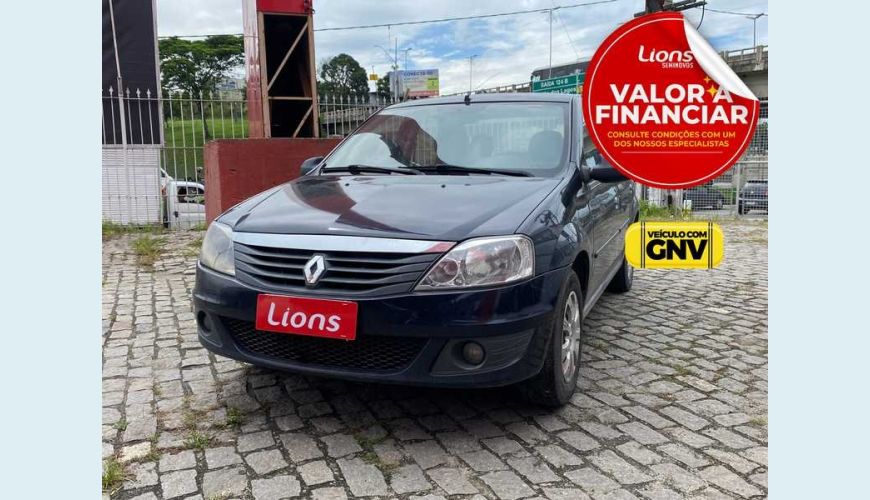 RENAULT LOGAN EXPRESSION 1.0 16V FLEX MANUAL 4P - AZUL - 2012 Foto 1 (Grande)