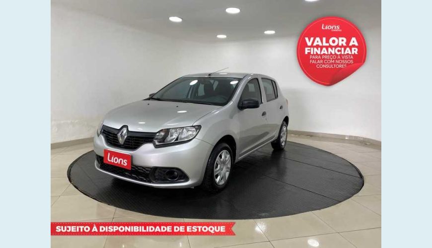 RENAULT SANDERO AUTHENTIQUE 1.0 12V FLEX MANUAL 4P - PRATA - 2018 Foto 1 (Grande)
