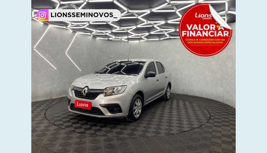 RENAULT LOGAN LIFE 1.0 12V SCE FLEX MANUAL 4P - PRATA - 2021 Foto 1 (Grande)