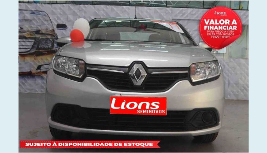 RENAULT LOGAN EXPRESSION 1.6 8V FLEX MANUAL 4P - PRATA - 2017 Foto 1 (Grande)