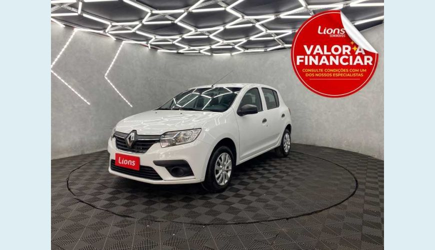 RENAULT SANDERO LIFE 1.0 12V SCE FLEX MANUAL 4P - BRANCO - 2021 Foto 1 (Grande)