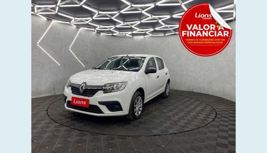 RENAULT SANDERO LIFE 1.0 12V FLEX MANUAL 4P - BRANCO - 2021 Foto 1 (Grande)