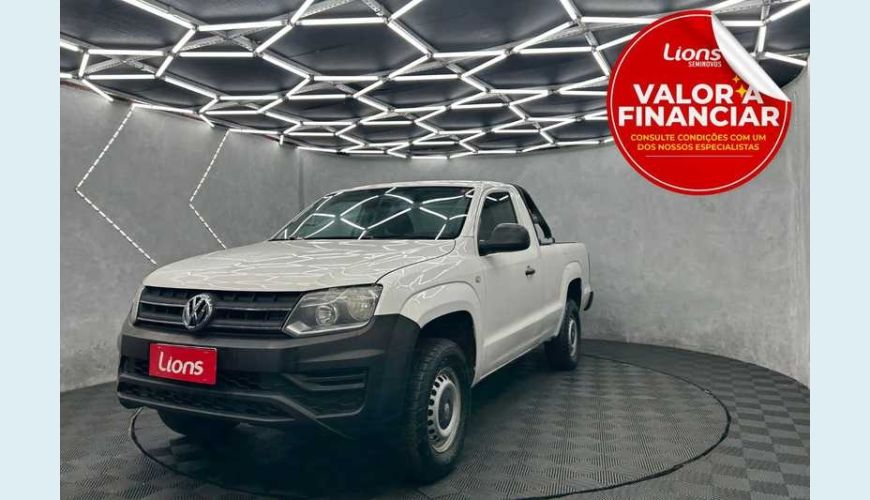 VOLKSWAGEN AMAROK S 4X4 2.0 TDI DIESEL MANUAL 2P - BRANCO - 2018 Foto 1 (Grande)