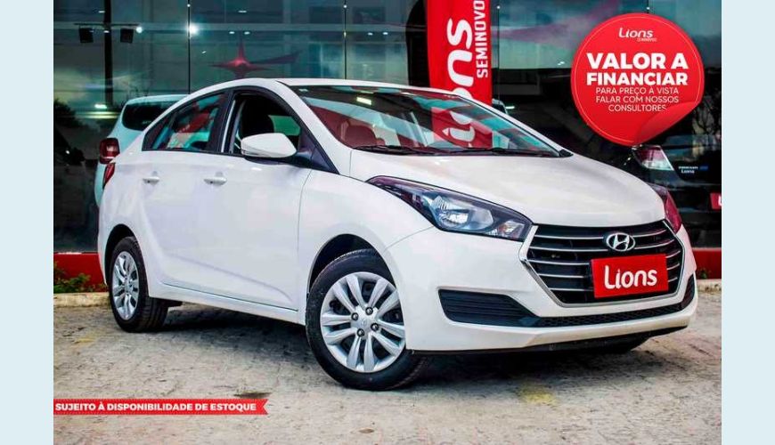 HYUNDAI HB 20S UNIQUE 1.0 FLEX MANUAL 4P - BRANCO - 2019 Foto 1 (Grande)