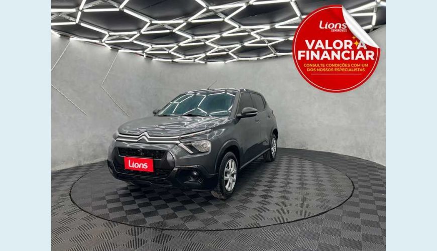 CITROËN C3 LIVE PACK 1.0 FLEX MANUAL 4P - CINZA - 2023 Foto 1 (Grande)