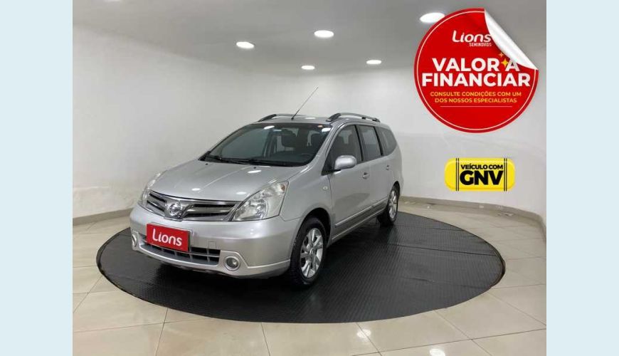 NISSAN LIVINA SL 1.8 16V FLEX AUT. 4P - PRATA - 2013 Foto 1 (Grande)