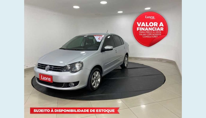 VOLKSWAGEN POLO SEDAN COMFORTLINE 1.6 8V FLEX AUT. 4P - PRATA - 2012 Foto 1 (Grande)