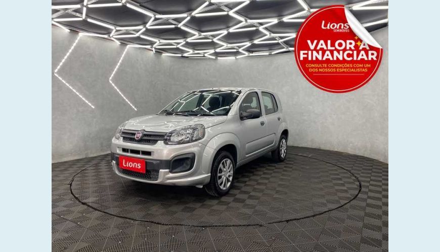 FIAT UNO ATTRACTIVE 1.0 - PRATA - 2021 Foto 1 (Grande)