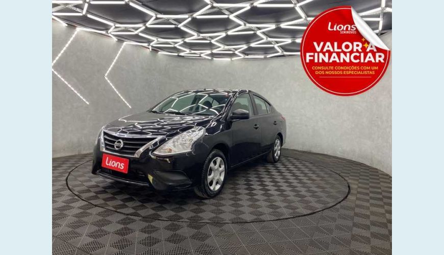 NISSAN VERSA 1.0 12V V-DRIVE FLEX - PRETO - 2021 Foto 1 (Grande)