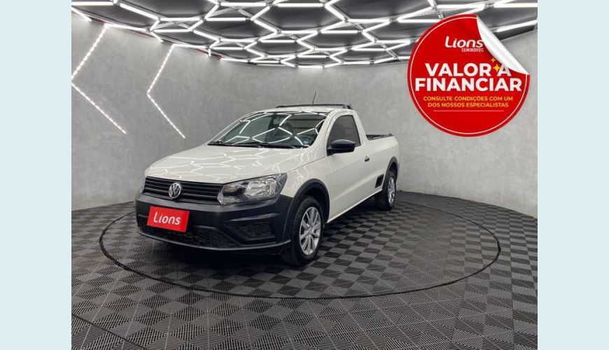 VOLKSWAGEN SAVEIRO ROBUST 1.6 MSI FLEX MANUAL 2P - BRANCO - 2018 Foto 1 (Grande)