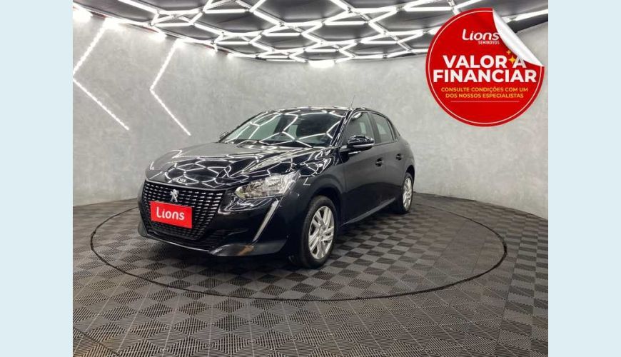 PEUGEOT PEUGEOT 208 ACTIVE 1.6 FLEX 16V MANUAL 4P - PRETO - 2022 Foto 1 (Grande)