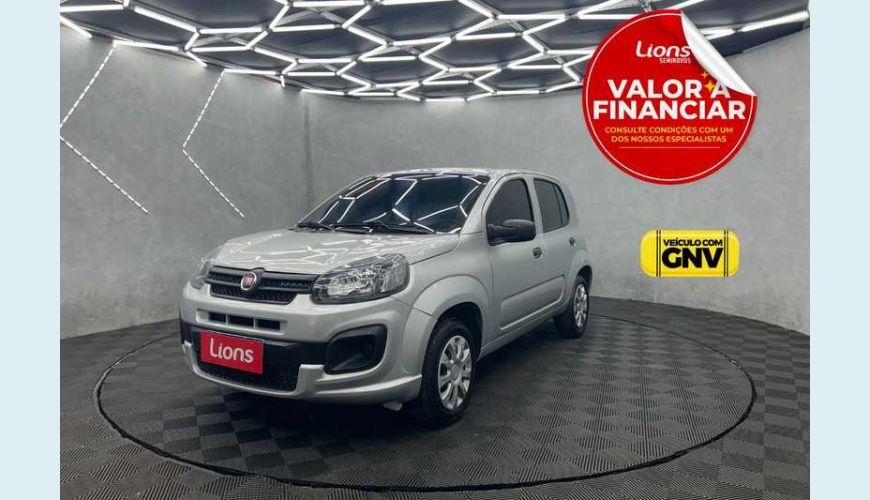 FIAT FIAT UNO ATTRACTIVE 1.0 8V FLEX MANUAL 4P - PRATA - 2020 Foto 1 (Grande)