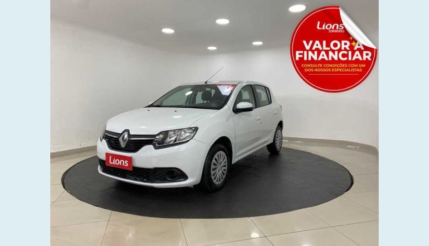 RENAULT SANDERO EXPRESSION 1.0 16V FLEX MANUAL 4P - BRANCO - 2017 Foto 1 (Grande)