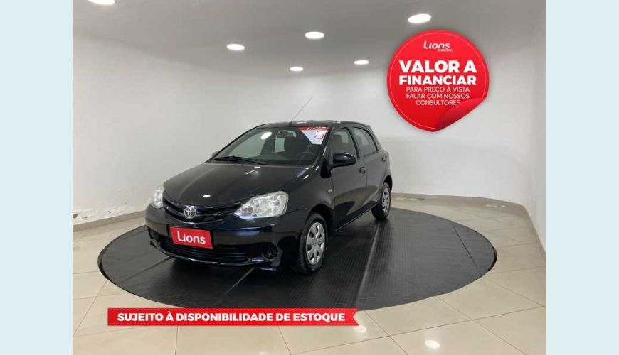 TOYOTA ETIOS X 1.3 FLEX MANUAL 4P - PRETO - 2015 Foto 1 (Grande)