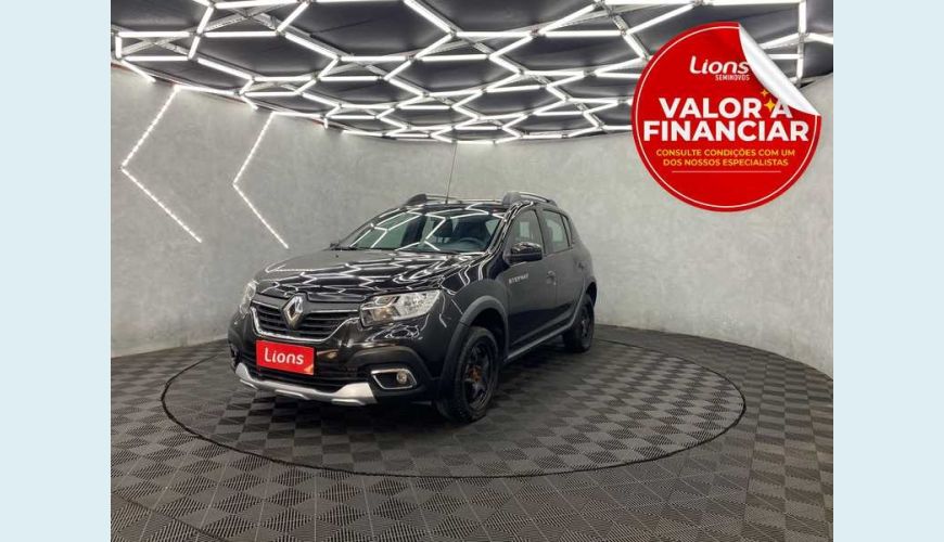 RENAULT RENAULT SANDERO STEPWAY ZEN 1.6 16V FLEX MANUAL 4P - PRETO - 2021 Foto 1 (Grande)