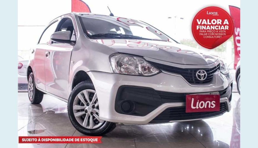 TOYOTA TOYOTA ETIOS X 1.3 FLEX MANUAL 4P - PRATA - 2018 Foto 1 (Grande)