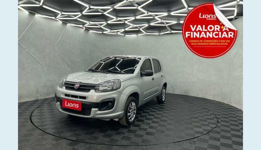 FIAT FIAT UNO ATTRACTIVE 1.0 8V FLEX MANUAL 4P - PRATA - 2021 Foto 1 (Grande)