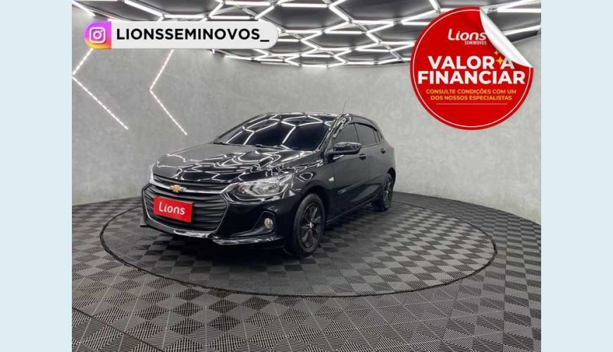 CHEVROLET CHEVROLET ONIX LT 1.0 TURBO FLEX AUT. 4P - PRETO - 2020 Foto 1 (Grande)