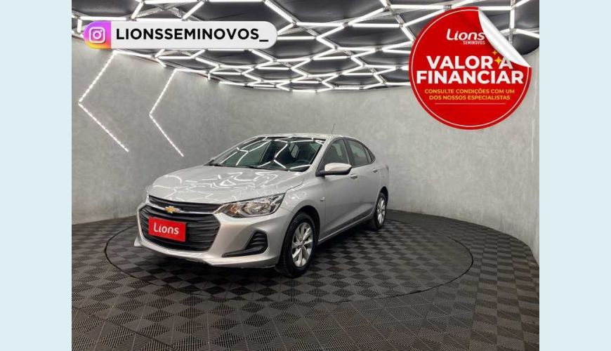 CHEVROLET CHEVROLET ONIX PLUS LT 1.0 FLEX MANUAL 4P - PRATA - 2021 Foto 1 (Grande)