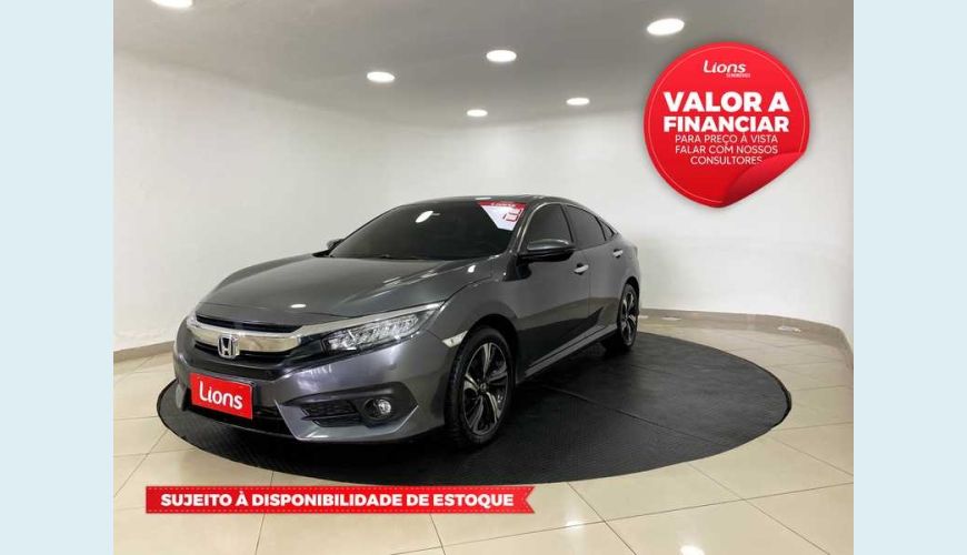 HONDA HONDA CIVIC TOURING 1.5 TURBO AUT. 4P - CINZA - 2019 Foto 1 (Grande)
