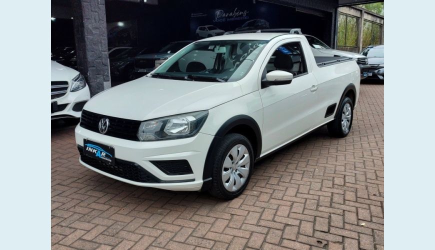 VOLKSWAGEN SAVEIRO FLEX MANUAL 4P - BRANCO - 2018 Foto 1 (Grande)