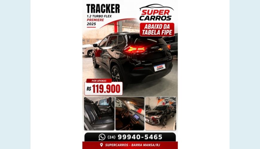 CHEVROLET TRACKER FLEX AUT. 4P - PRETO - 2025 Foto 1 (Grande)