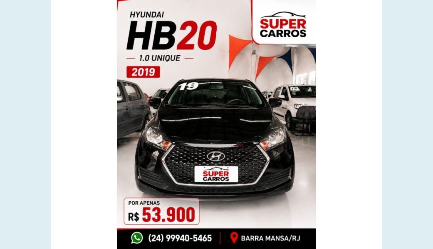 HYUNDAI HB 20 FLEX MANUAL 4P - PRETO - 2019 Foto 1 (Grande)