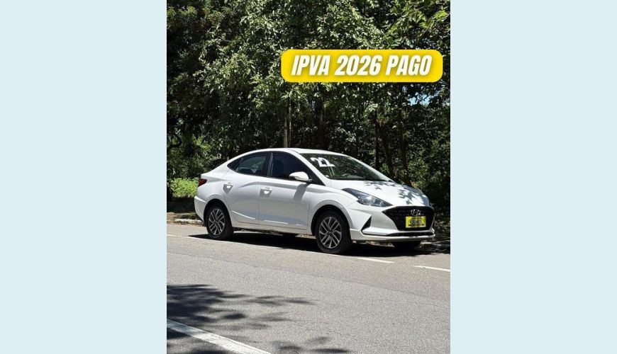 HYUNDAI HB 20S PLATINUM 1.0 TURBO FLEX MANUAL 4P - BRANCO - 2022 Foto 1 (Grande)