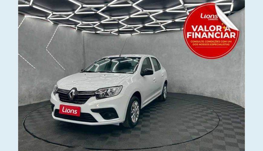 RENAULT LOGAN ZEN 1.0 12V SCE (FLEX) - BRANCO - 2023 Foto 1 (Grande)