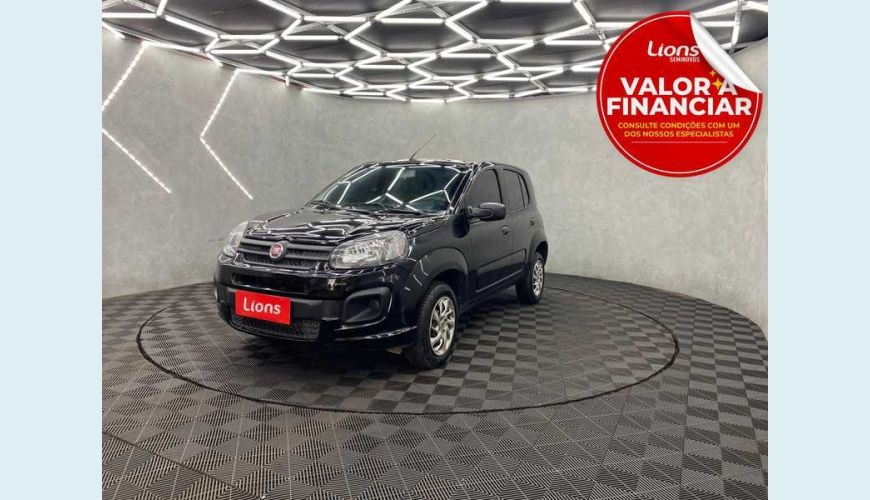 FIAT UNO ATTRACTIVE 1.0 FLEX MANUAL 4P - PRETO - 2021 Foto 1 (Grande)