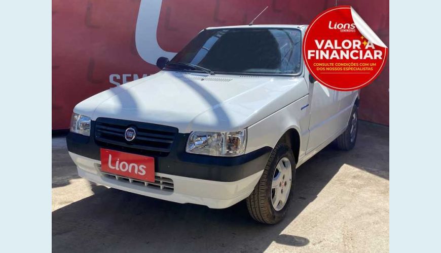 FIAT UNO MILLE FIRE ECONOMY 1.0 FLEX MANUAL 3P - BRANCO - 2013 Foto 1 (Grande)