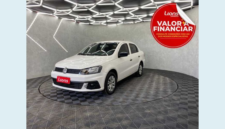 VOLKSWAGEN VOYAGE TRENDLINE 1.6 FLEX MANUAL 4P - BRANCO - 2018 Foto 1 (Grande)