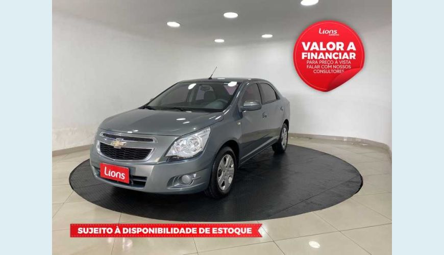 CHEVROLET CHEVROLET COBALT LT 1.8 8V FLEX MANUAL 4P - CINZA - 2013 Foto 1 (Grande)