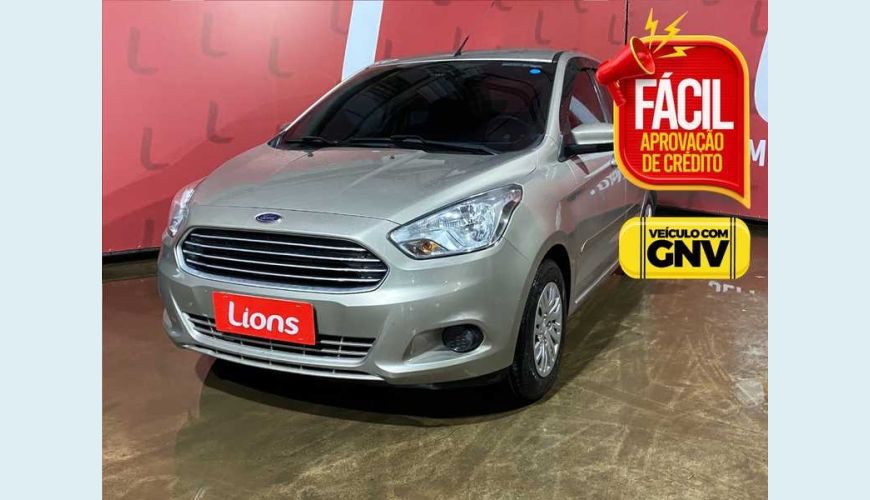 FORD KA SEDAN SE PLUS 1.0 FLEX AUT. 4P - PRATA - 2015 Foto 1 (Grande)