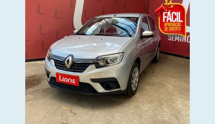 RENAULT RENAULT LOGAN ZEN 1.0 12V FLEX MANUAL 4P - PRATA - 2020 Foto 1 (Grande)