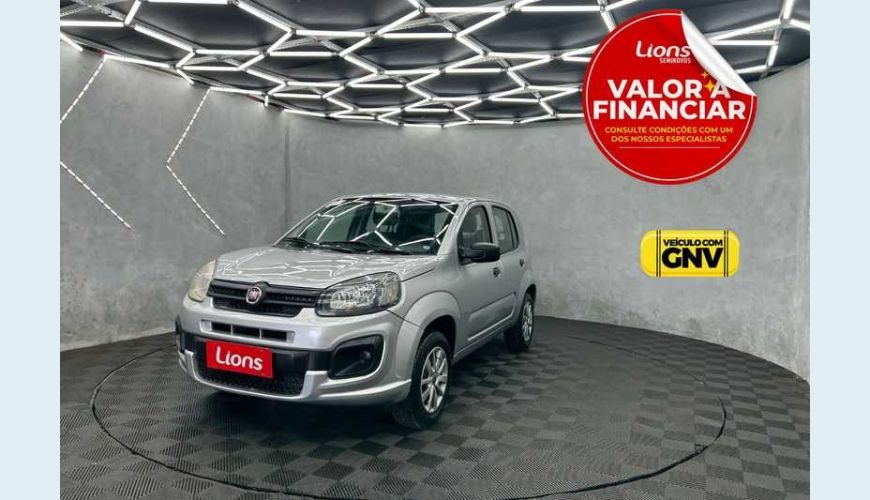 FIAT UNO ATTRACTIVE 1.0 8V FLEX MANUAL 4P - PRATA - 2020 Foto 1 (Grande)