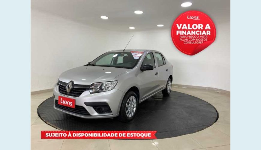 RENAULT LOGAN ZEN 1.0 12V FLEX MANUAL 4P - PRATA - 2020 Foto 1 (Grande)
