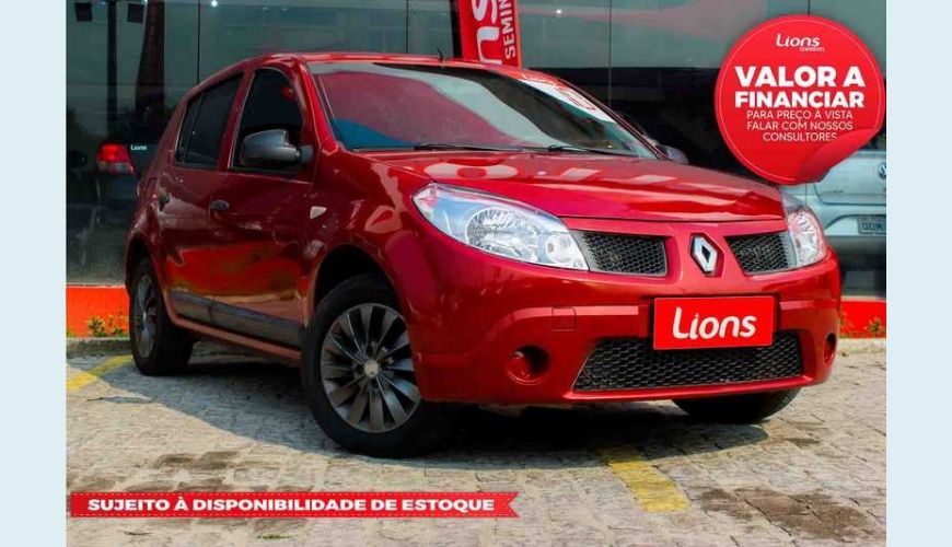 RENAULT RENAULT SANDERO EXPRESSION 1.6 8V FLEX MANUAL 4P - VERMELHO - 2010 Foto 1 (Grande)