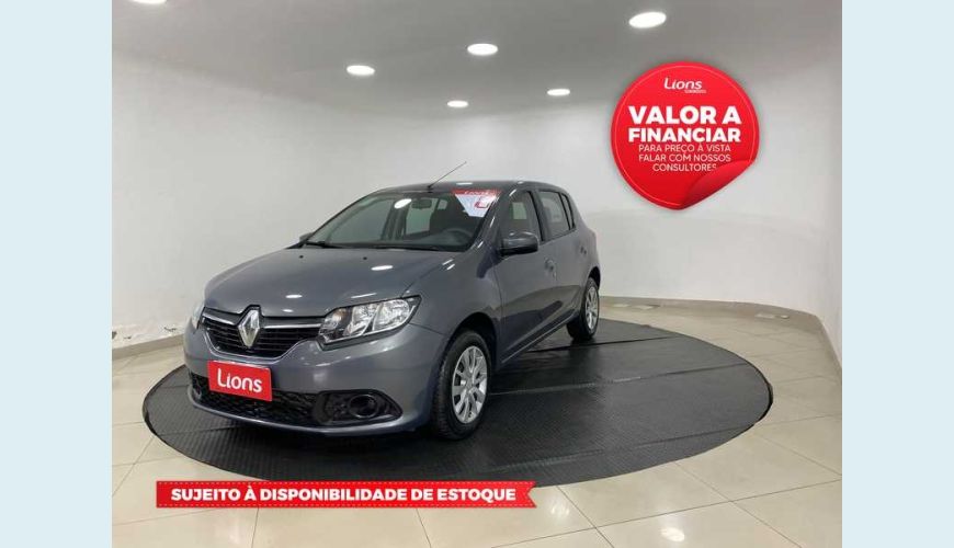 RENAULT RENAULT SANDERO EXPRESSION 1.6 16V FLEX MANUAL 4P - CINZA - 2018 Foto 1 (Grande)